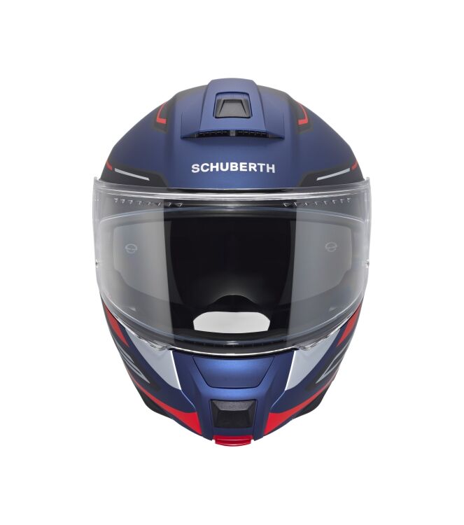 Schuberth C5 Omega blauw - rood